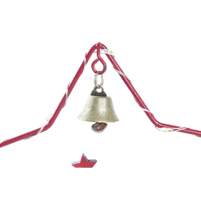 DKD Home Decor Figura Navidad Fantasía LED Estrella Rojo Dorado 7x14x13 cm (6 Unidades) 3 DKD Home Decor Figura Navidad Fantasía LED Estrella Rojo Dorado 7x14x13 cm (6 Unidades) 3