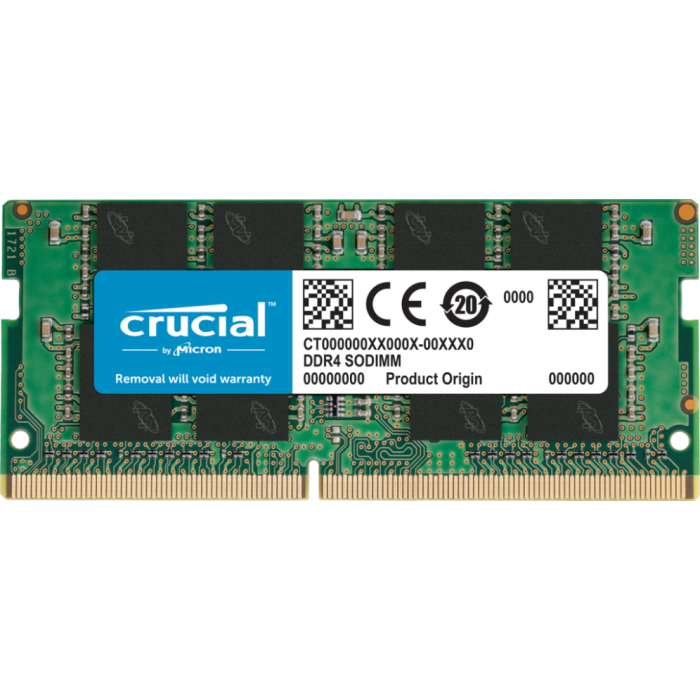 Crucial Memoria RAM DDR4 8GB SODIMM 3200 MHz PC4-25600 CL22