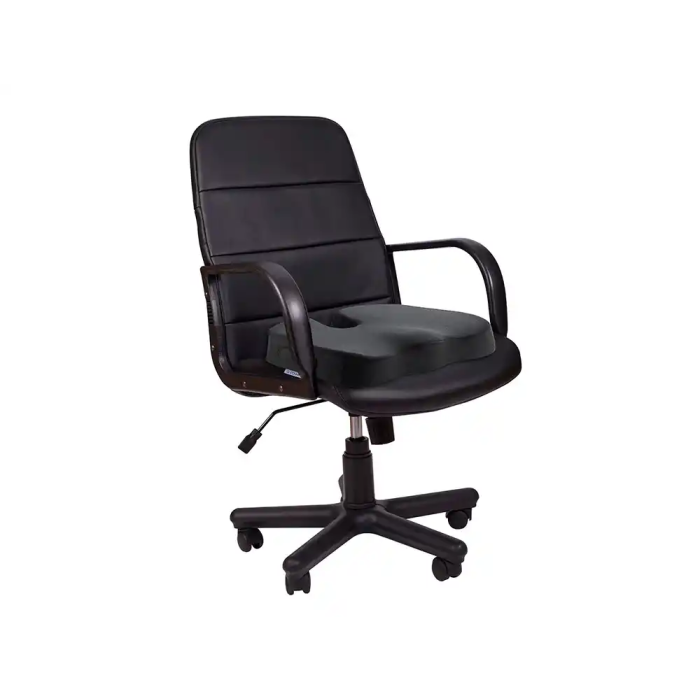 Q-connect Cojin de asiento de espuma viscoelastica, Negro, 460x370x75 mm 3