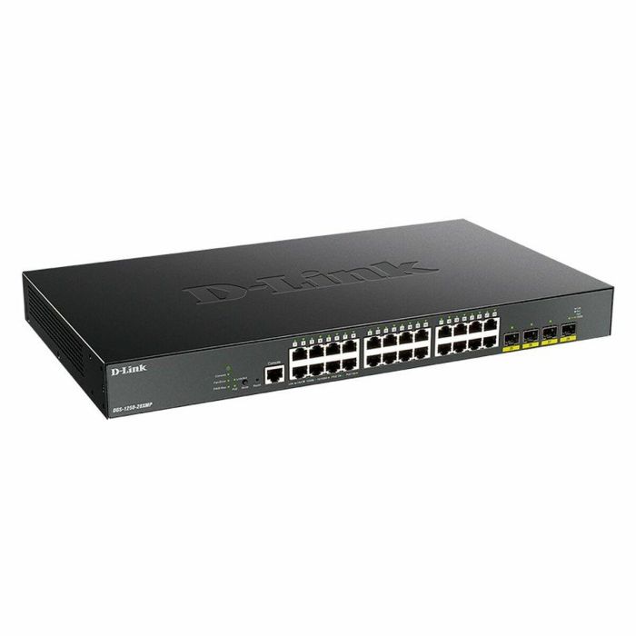 D-Link DGS-1250-28XMP/E Switch Smart Gestionado 28 Puertos Gigabit PoE, 10GbE SFP+, Montaje en Rack 1