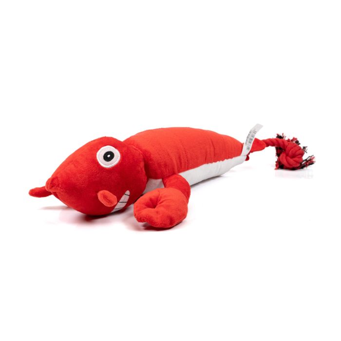 Gloria Juguete Peluche Langosta Sebastian con Sonido, Cuerda Interior Reforzado, Resistente, para Perros Medianos que Rompen Todo, Rojo 2