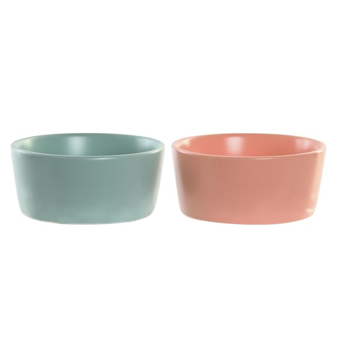 DKD Home Decor Aperitivo Multicolor Natural Bambú y Porcelana Set de 3 piezas 20 x 10.5 x 14 cm 2