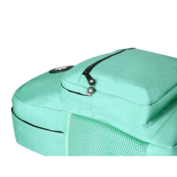 Cartera Antartik Mochila Con Asa Y Bolsillo Frontal Concremallera Color Verde Menta 320x140x430 mm 7