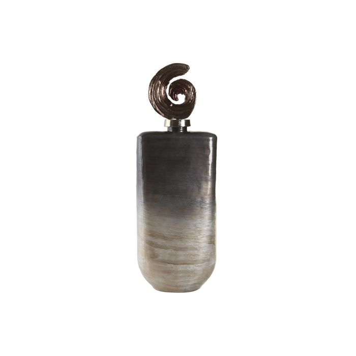 DKD Home Decor Jarrón Moderno Multicolor de Cristal y Aluminio, Colección Esral, 12x55x19 cm 0 DKD Home Decor Jarrón Moderno Multicolor de Cristal y Aluminio, Colección Esral, 12x55x19 cm 0