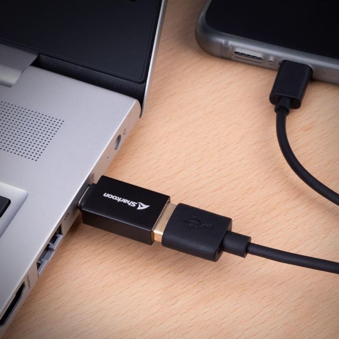 Sharkoon USB 3.2 Gen 1 Adapter OfficePal. USB-A > USB-C / USB-C > USB-A (schwarz. 2er Set) 5