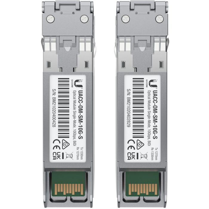 Ubiquiti UACC-OM-SM-10G-S-2 Transceptor Fibra Óptica 10000 Mbit/s LC SFP Paquete 2 Unidades 3
