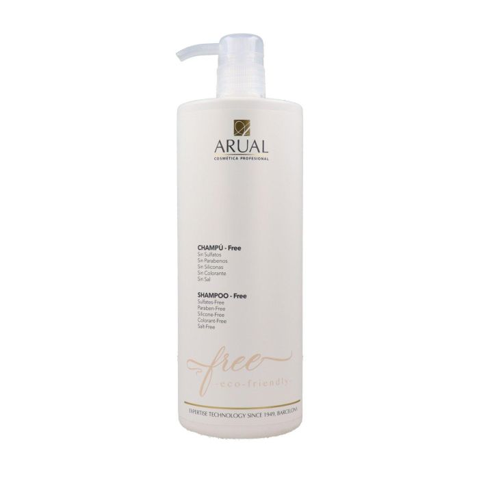 Arual Champú Free 1000ml - Sin sulfatos, parabenos, siliconas, coloreantes ni sal - Repara el cabello con suavidad extrema Arual Champú Free 1000ml - Sin sulfatos, parabenos, siliconas, coloreantes ni sal - Repara el cabello con suavidad extrema