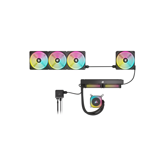 Corsair CO-9051001-WW Ventilador para Carcasa de Ordenador de 12 cm, Negro y Blanco 1