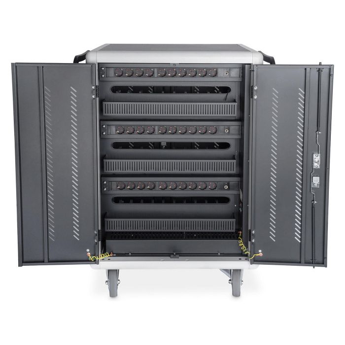 Digitus Carrito de Carga Móvil para 30 Portátiles/Tablets hasta 15.6 Pulgadas con USB-A, Negro 1