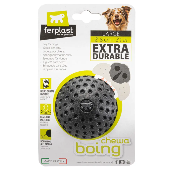 Ferplast Chewa Boing Ball L Negro