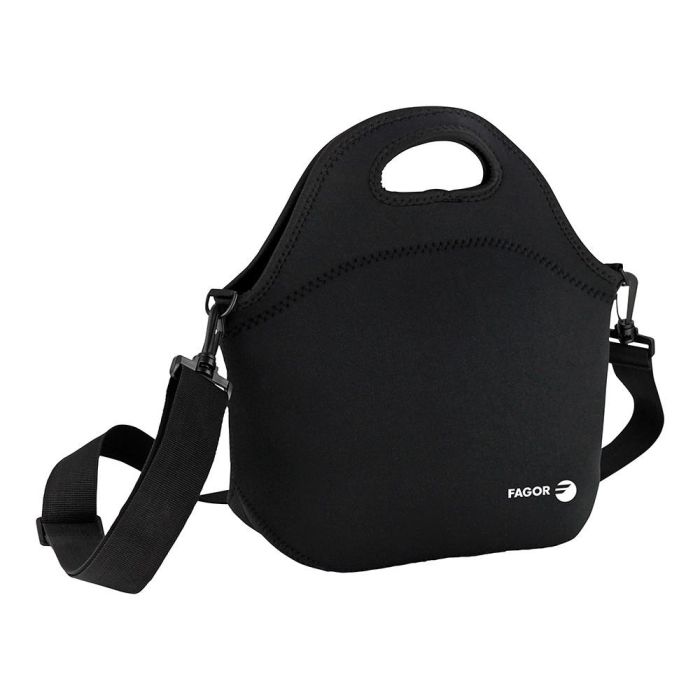 Fagor Bolsa Porta Alimentos Baggy Neopreno Negro 30 x 17 x 30 cm Aislante Térmico Asa Bandolera 0 Fagor Bolsa Porta Alimentos Baggy Neopreno Negro 30 x 17 x 30 cm Aislante Térmico Asa Bandolera 0