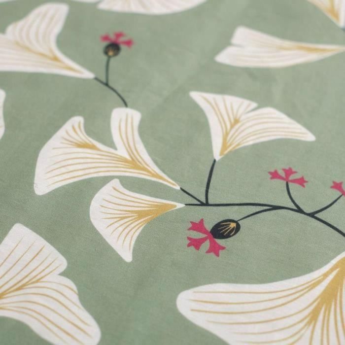 Today 122794 Juego de cama Sunshine 100% Algodón 240x220cm 2 personas con 2 fundas almohada 63x63cm Estampado Verde 2