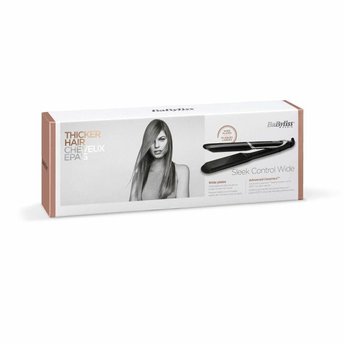 BaByliss ST397E Plancha de Pelo Ancha Sleek Control con Tecnología Iónica para un Alisado Eficiente y Sin Frizz 33 BaByliss ST397E Plancha de Pelo Ancha Sleek Control con Tecnología Iónica para un Alisado Eficiente y Sin Frizz 33