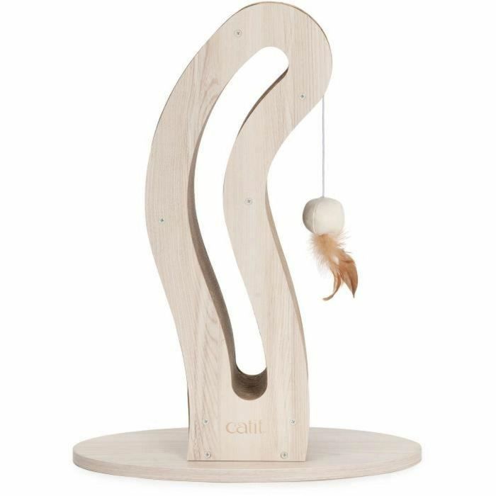 CATIT CAT0022517425152 Rascador para Gatos Pixi Cat Tail con Bola de Tela y Pluma - Aspecto Roble Natural CATIT CAT0022517425152 Rascador para Gatos Pixi Cat Tail con Bola de Tela y Pluma - Aspecto Roble Natural