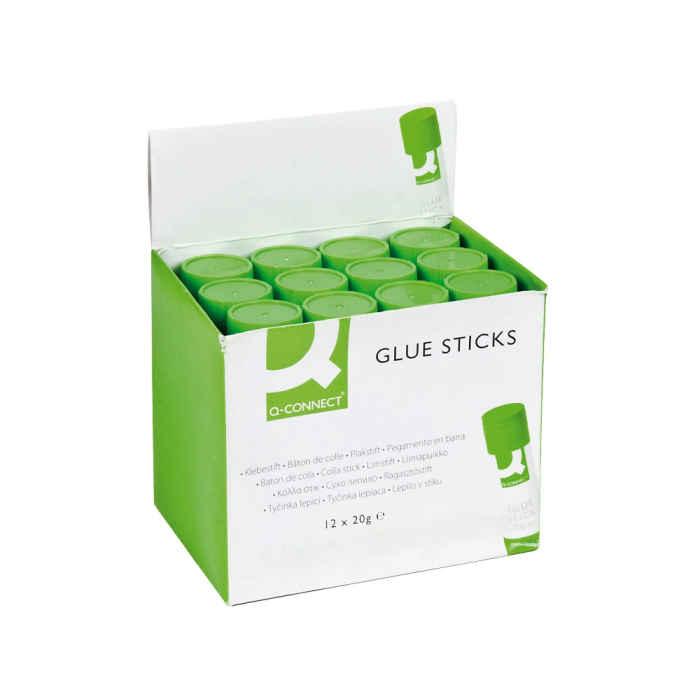 Q-connect Pegamento en Barra 20 gr, 90% Natural, Adhesivo de Alta Calidad para Papel y Cartón 5