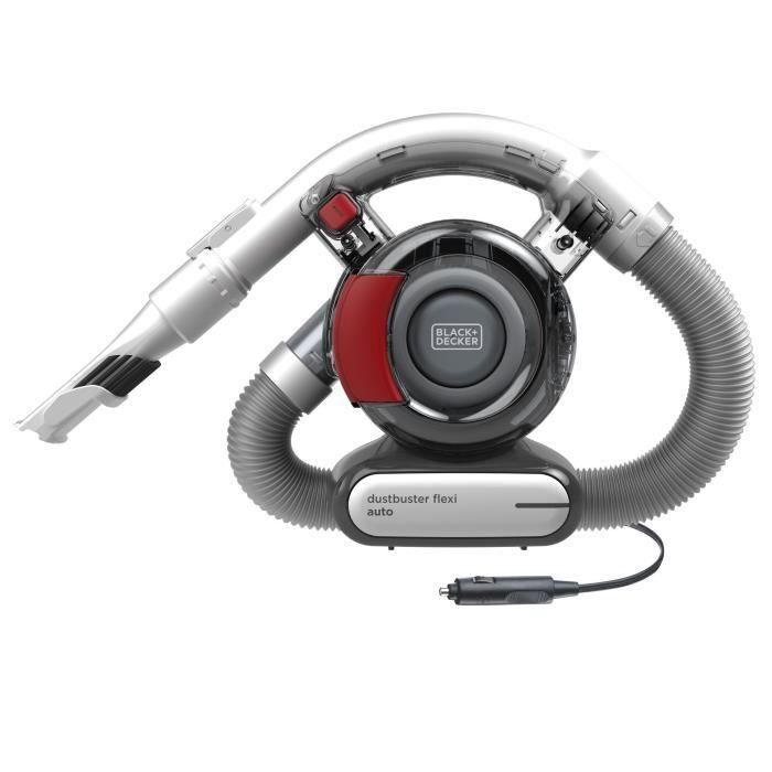 Black+Decker PD-1200-AV Aspirador de Mano para Coche 12V, 5m Cable, Tubo Flexible, Acción Ciclónica, Motor en el Filtro 1 Black+Decker PD-1200-AV Aspirador de Mano para Coche 12V, 5m Cable, Tubo Flexible, Acción Ciclónica, Motor en el Filtro 1