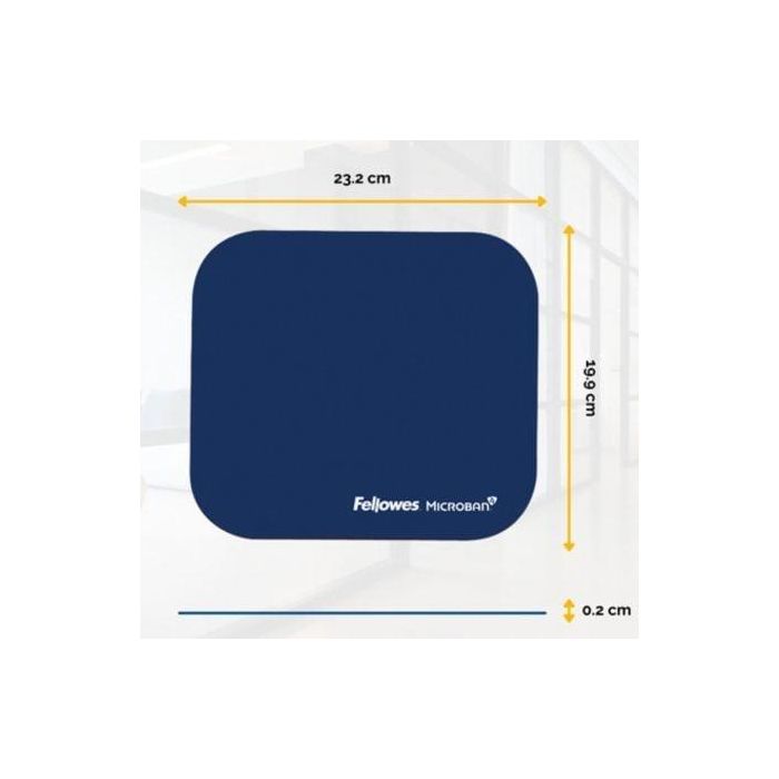Alfombrilla Para Raton Fellowes Con Proteccion Microban Color Azul 226x192x3 mm 1 Alfombrilla Para Raton Fellowes Con Proteccion Microban Color Azul 226x192x3 mm 1