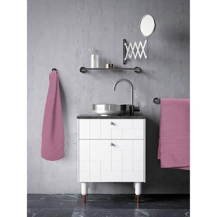 Juego de 4 toallas - LOVELY HOME - 2 Toallas 50 x 100 cm + 2 Platos de ducha 70 x 140 cm - Rosa 1 Juego de 4 toallas - LOVELY HOME - 2 Toallas 50 x 100 cm + 2 Platos de ducha 70 x 140 cm - Rosa 1