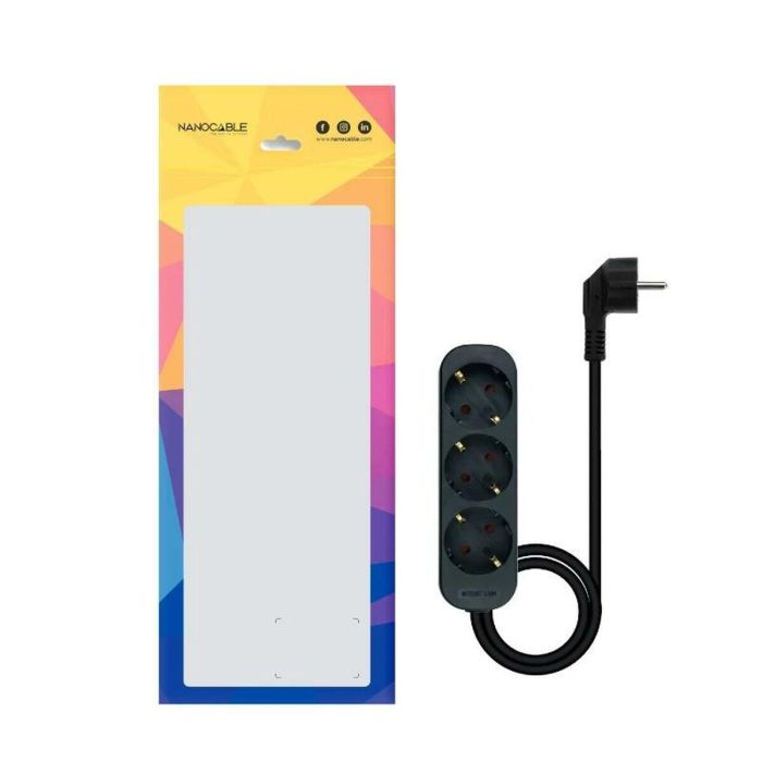 Regleta NANOCABLE 10.38.0003-NS-BK 1 Regleta NANOCABLE 10.38.0003-NS-BK 1