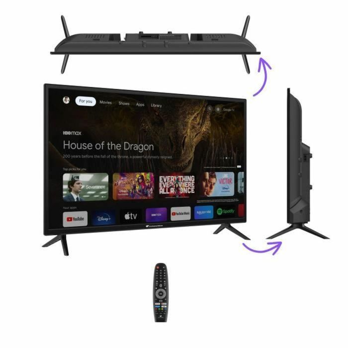 CONTINENTAL EDISON - CELED32SGHD24B6 - TV LED - 32'' (80 cm) - 1366x768 - SMART - 3xHDMI - 2xUSB 1 CONTINENTAL EDISON - CELED32SGHD24B6 - TV LED - 32'' (80 cm) - 1366x768 - SMART - 3xHDMI - 2xUSB 1