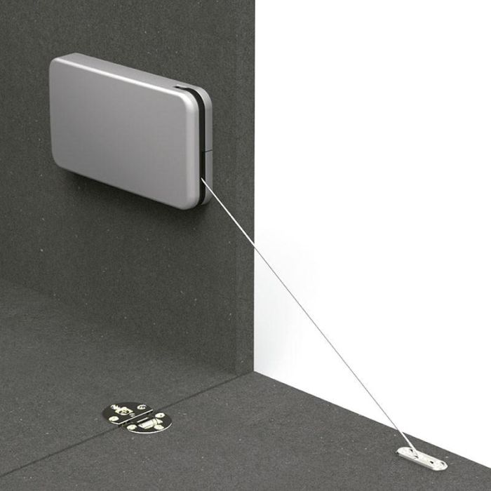 Effegi Brevetti Miniwinch Descendente Amortiguado Fuerza Muelle 14Kg - Mecanismo Plástico Reversible para Puertas Abatibles Gris Claro 1 Effegi Brevetti Miniwinch Descendente Amortiguado Fuerza Muelle 14Kg - Mecanismo Plástico Reversible para Puertas Abatibles Gris Claro 1