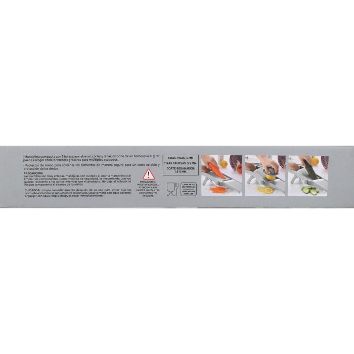 Quttin Mandolina Ajustable 3 Funciones, 31.5 x 13.2 x 4 cm (6 Unidades) 6
