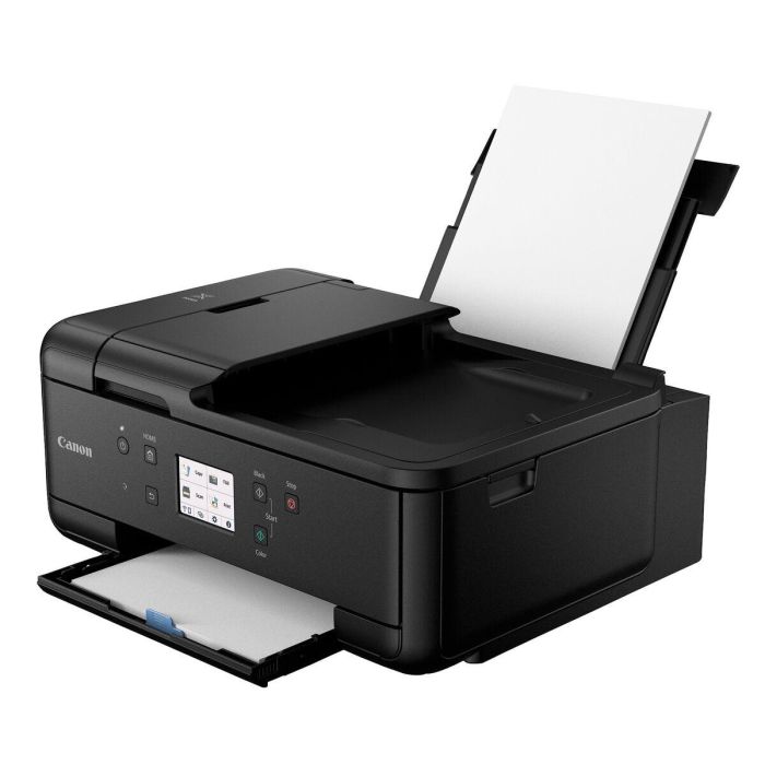 Canon TR7650 Impresora Multifunción 4 en 1 Inyección Color Wi-Fi ADF Dúplex Fax 5 Tintas Pantalla Táctil Oficina Hogar