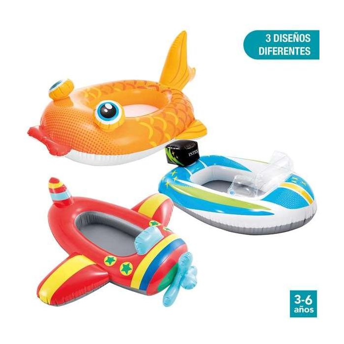 Intex Barca Hinchable para Niños (Pez 132x94 cm) (Coche 74x109 cm) (Avion 119x114 cm) de 3 a 6 Años - Modelos Surtidos 9