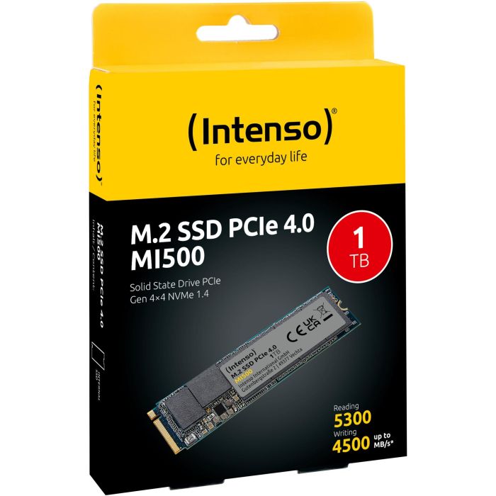 Intenso MI500 Disco Duro Interno M.2 1TB NVMe PCIe 4.0 x4 4 Intenso MI500 Disco Duro Interno M.2 1TB NVMe PCIe 4.0 x4 4