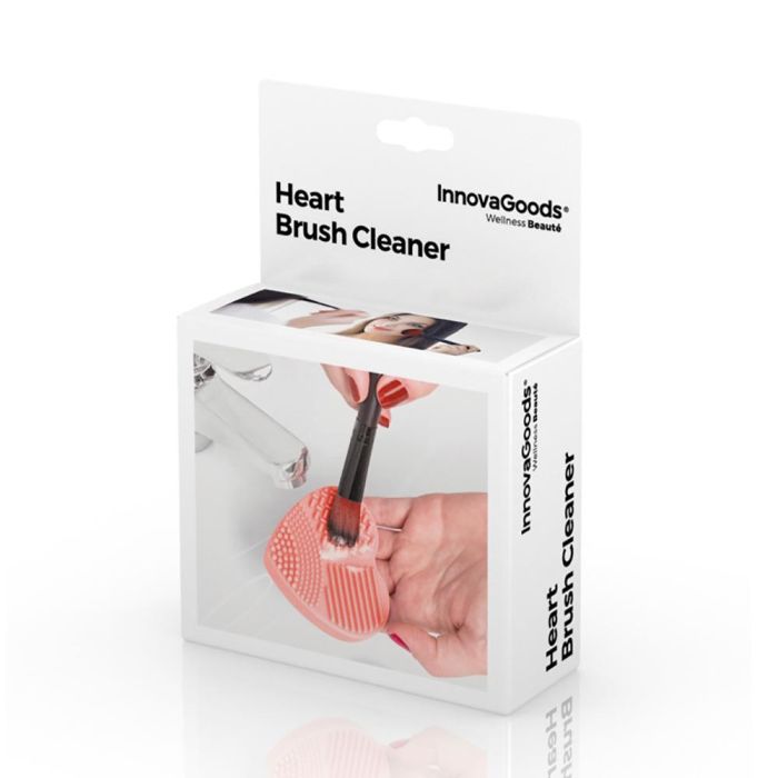 Limpiador de brochas y pinceles de maquillaje heart v0101013 innovagoods 1 Limpiador de brochas y pinceles de maquillaje heart v0101013 innovagoods 1