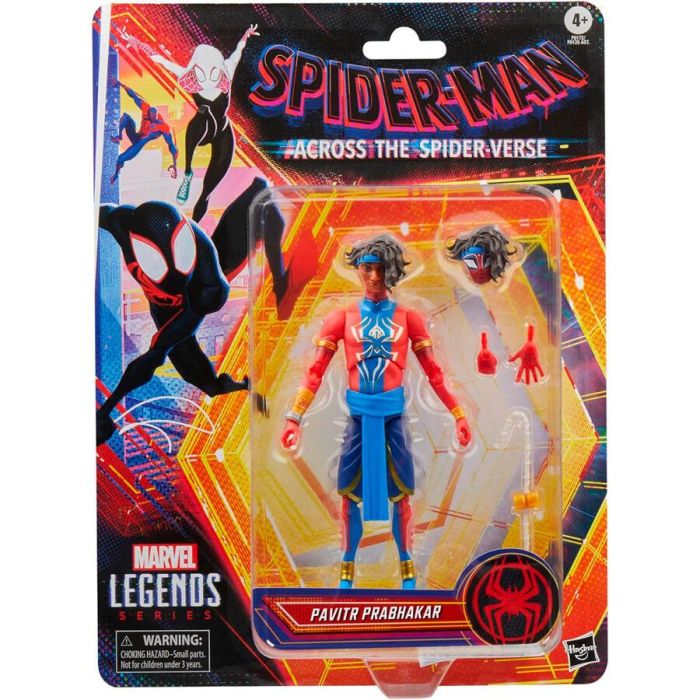 Hasbro F9172 Figura Articulada Pavitr Prabhakar Spider-Man India Marvel Legends Series Spider-Man: Across the Spider-Verse 15 cm con accesorios