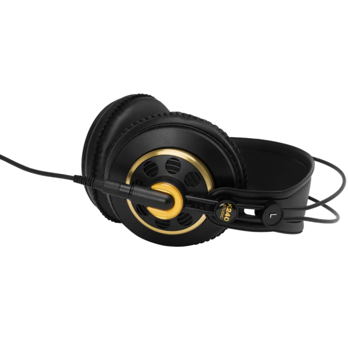 AKG Auriculares K240 Studio Semiabiertos Dinámicos Impedancia 55 Ohmios Respuesta Frecuencia 15-25000 Hz Cable Desmontable 3m Jack 3.5mm Dorado 1
