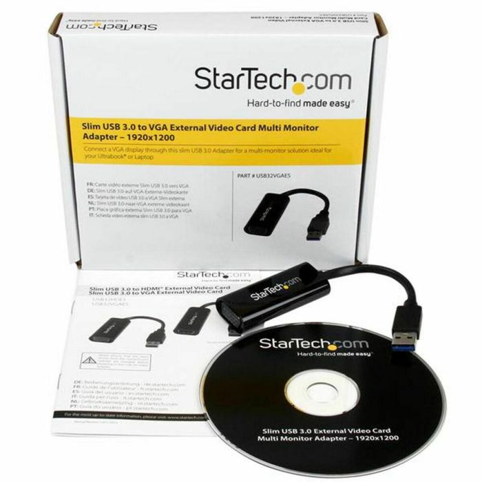 Adaptador USB a VGA Startech USB32VGAES 1 Adaptador USB a VGA Startech USB32VGAES 1