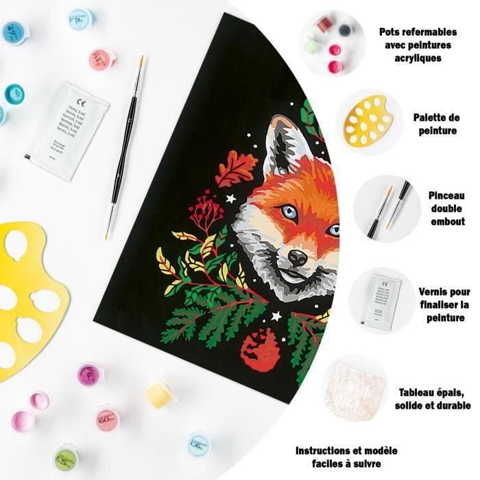 Ravensburger RAV4005556235117 CreArt - Zorro Pixie Cold Edition - Pintar por Números 20x20cm 1