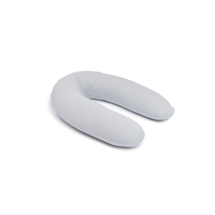 doomoo Twisty Almohada 2 en 1 para embarazo y lactancia - Ultra Comfort - Relleno de microperlas ultrafino, gris doomoo Twisty Almohada 2 en 1 para embarazo y lactancia - Ultra Comfort - Relleno de microperlas ultrafino, gris