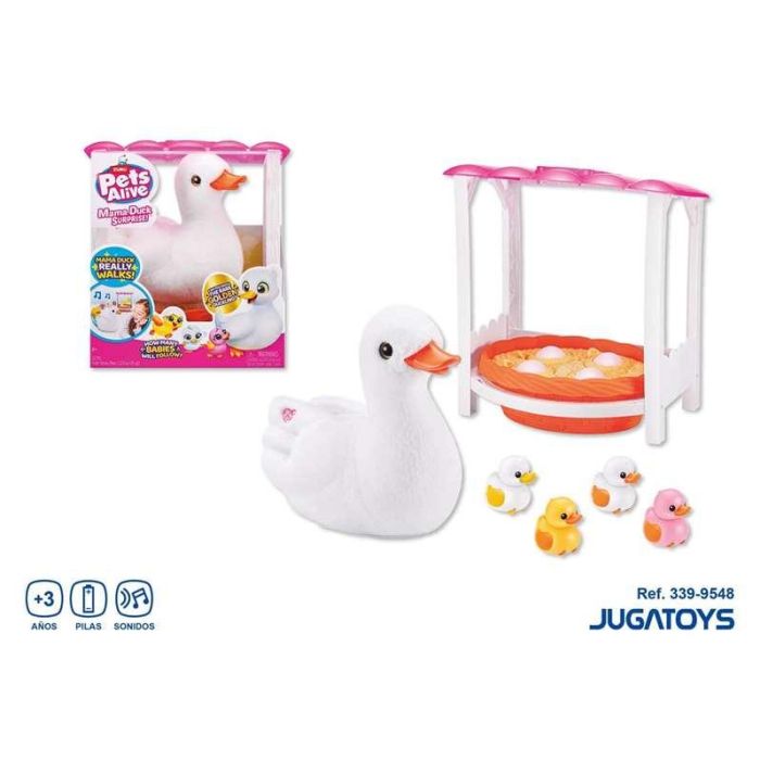 Pato interactivo pets alive pasea con sus 3 patitos, con accesorios 1 Pato interactivo pets alive pasea con sus 3 patitos, con accesorios 1