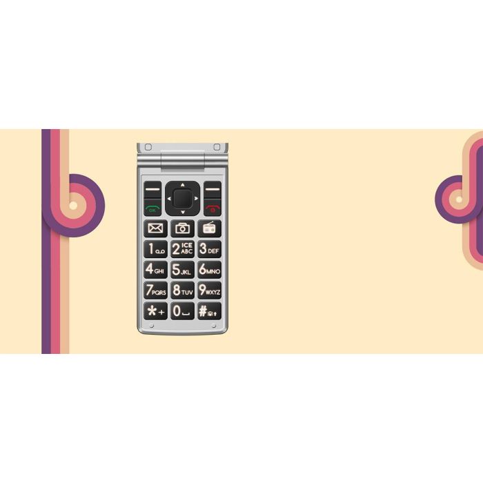 MyPhone Tango LTE Black - Teléfono plegable 4G con pantallas duales, USB Type-C, botones SOS e ICE, batería 1400mAh 9