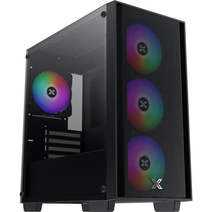 XIGMATEK XIG4711409542270 Caja PC NYX Air II Negra Mini torre Formato Micro-ATX Sin fuente de alimentación