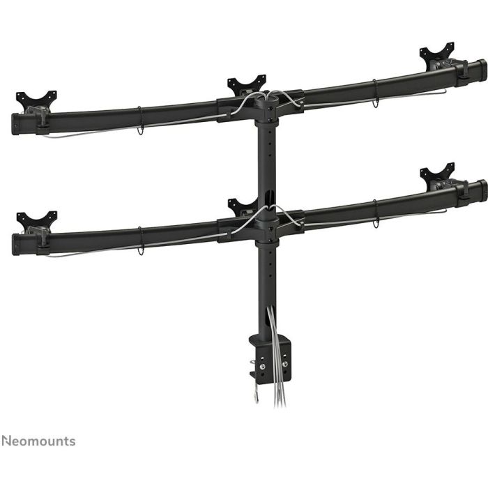 Neomounts FPMA-D700D6 Soporte de mesa para 6 monitores de 19" a 27" (69 cm) y 8 kg, ajuste de altura, negro 4