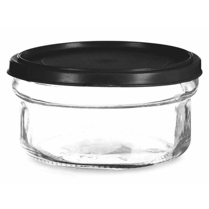 Fiambrera Cristal Redonda 415Ml Negro Vivalto 12X6CM (24 Unidades) 1 Fiambrera Cristal Redonda 415Ml Negro Vivalto 12X6CM (24 Unidades) 1