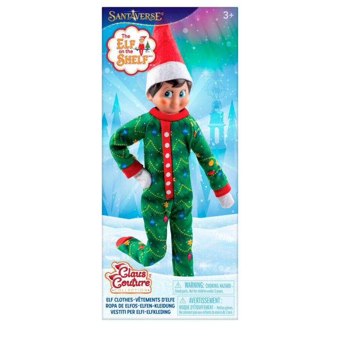 The On the Shelf Pijama para Muñeco - Árbol de Navidad (Edad: +3 años)