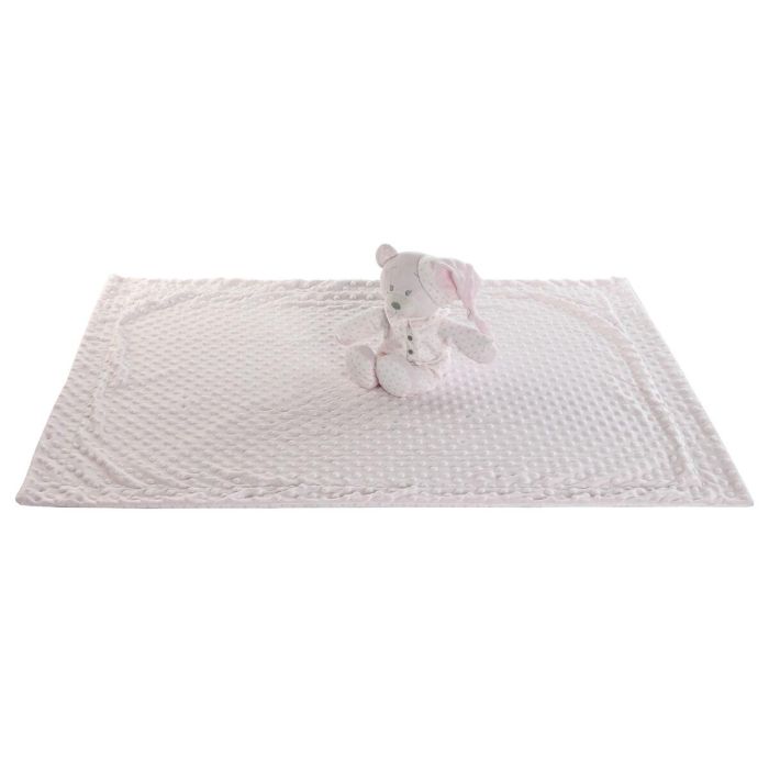 Peluche Manta Baby DKD Home Decor Rosa Azul 2 x 75 x 100 cm Set de 2 (3 Unidades) 2 Peluche Manta Baby DKD Home Decor Rosa Azul 2 x 75 x 100 cm Set de 2 (3 Unidades) 2