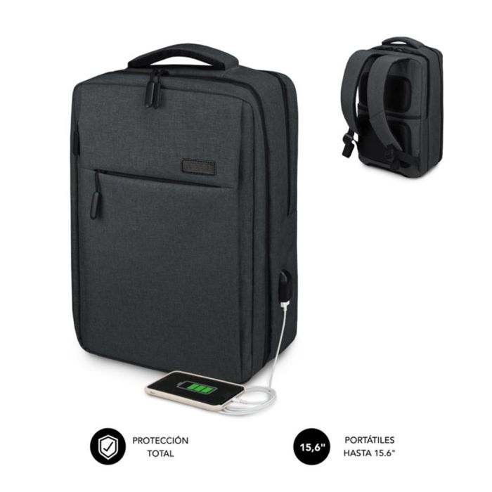 SUBBLIM Mochila Traveller Airpadding Backpack 15,6" Grey 0 SUBBLIM Mochila Traveller Airpadding Backpack 15,6" Grey 0
