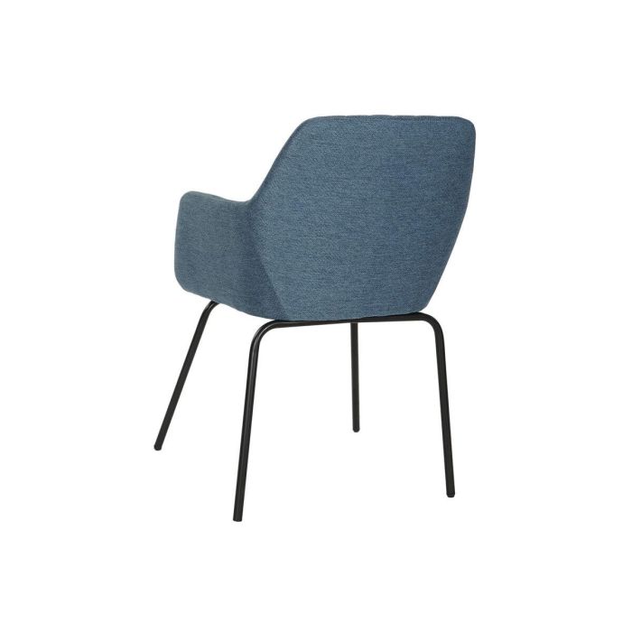 Silla Scandi DKD Home Decor Azul Negro 56 x 83 x 55 cm 1