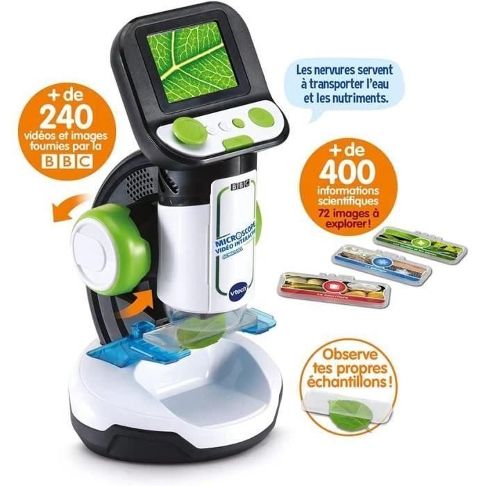 VTech Genius XL - Videomicroscopio Digital con Zoom 200x y Pantalla a Color 2.4'' para Niños 3 VTech Genius XL - Videomicroscopio Digital con Zoom 200x y Pantalla a Color 2.4'' para Niños 3
