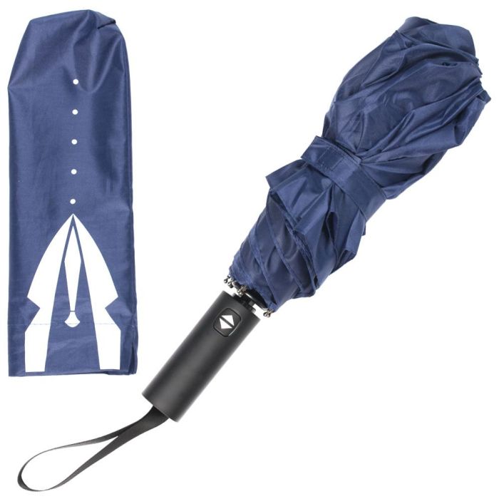 Entre Temps Paraguas Plegable Automático, Azul o Negro, Diámetro 94 cm 5