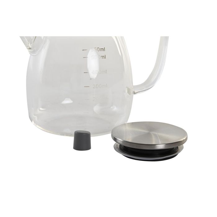 DKD Home Decor Aceitera Basicos 550ml de Borosilicato e Inox Transparente y Plateado con Cierre Hermético y Apta Lavavajillas 1 DKD Home Decor Aceitera Basicos 550ml de Borosilicato e Inox Transparente y Plateado con Cierre Hermético y Apta Lavavajillas 1