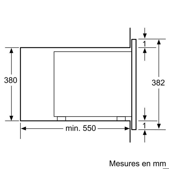 Serie Bosch | 4 BFL553MS0 Horno microondas monofunción empotrable 25 litros 900 Watt acero inoxidable 1 Serie Bosch | 4 BFL553MS0 Horno microondas monofunción empotrable 25 litros 900 Watt acero inoxidable 1