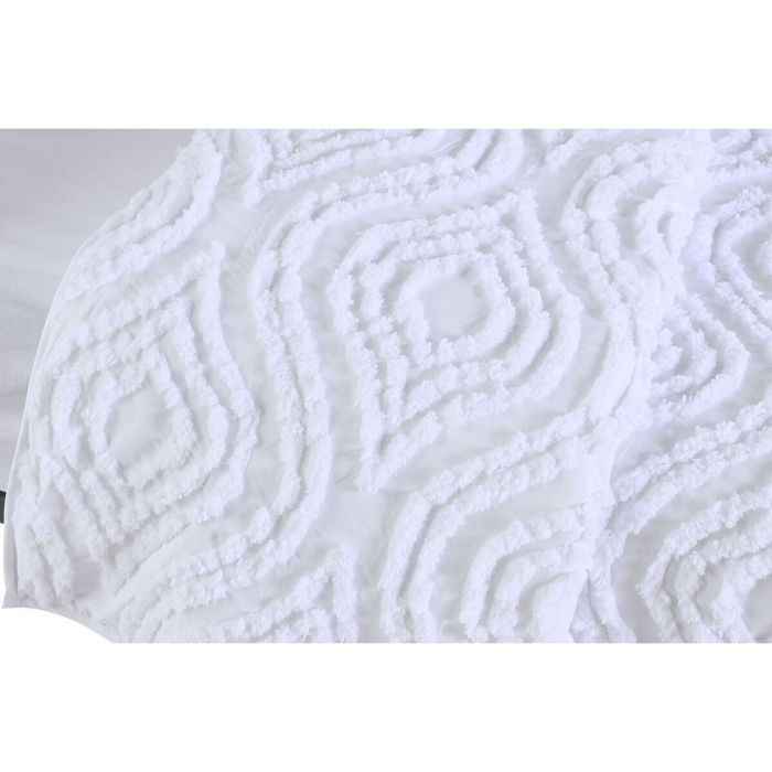 Colcha Boho DKD Home Decor Blanco 260 x 240 cm 4