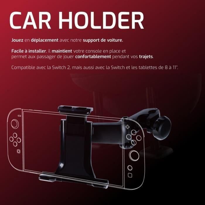 Onlan 3015220019340 Soporte para Coche para Nintendo Switch 2, Consolas Portátiles y Tablets de 8 Pulgadas - Negro 3 Onlan 3015220019340 Soporte para Coche para Nintendo Switch 2, Consolas Portátiles y Tablets de 8 Pulgadas - Negro 3